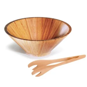KIT PARA SALADA EM BAMBU PEQUIM - 3 L - 2 PÇS