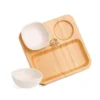 KIT PETISCO E PATÊ EM BAMBU/FIBRA DE BAMBU – 3 PÇS