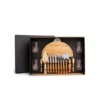 KIT PIZZA EM BAMBU COM COPOS – 19 PÇS