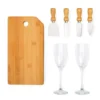 KIT QUEIJO E CHAMPAGNE – 7 PÇS