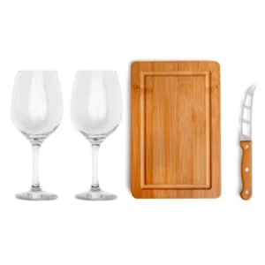 KIT QUEIJO E VINHO - 4 PÇS