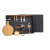 KIT QUEIJO E VINHO COM TÁBUA REDONDA – 8 PÇS