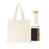 KIT SACOLA, GARRAFA, CADERNO E CANETA – 4 PÇS