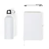 KIT SQUEEZE, CADERNETA E CANETA – BRANCO – 3 PÇS