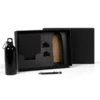 KIT SQUEEZE, CADERNETA E CANETA – PRETO – 3 PÇS
