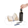 KIT SQUEEZE, FONE, CADERNO E CANETA – AZUL – 4 PÇS