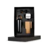 KIT SQUEEZE, FONE, CADERNO E CANETA – PRETO – 4 PÇS