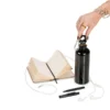 KIT SQUEEZE, FONE, CADERNO E CANETA – PRETO – 4 PÇS