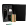 KIT SQUEEZE, FONE, CADERNO E CANETA – VERDE – 4 PÇS