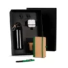 KIT SQUEEZE, FONE, CADERNO E CANETA – VERDE – 4 PÇS