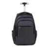 MOCHILA EM RPET COM RODINHAS – MELANGE CINZA ESCURO