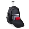 MOCHILA EM RPET COM RODINHAS – MELANGE CINZA ESCURO