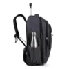MOCHILA EM RPET COM RODINHAS – MELANGE CINZA ESCURO