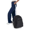 MOCHILA EM RPET COM RODINHAS – MELANGE CINZA ESCURO