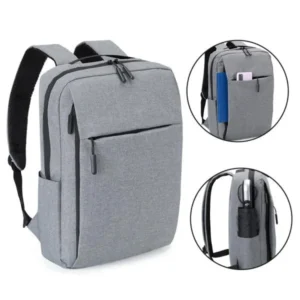 MOCHILA EM POLIÉSTER 300D - MELANGE CINZA - 14L