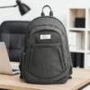 MOCHILA EM POLIÉSTER 300D – MELANGE CINZA