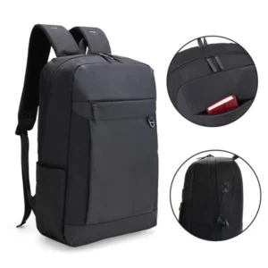 MOCHILA EM POLYESTER/PU - PREMIUM - 20L - PRETA