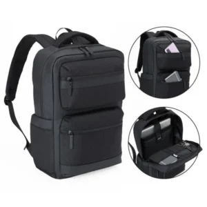 MOCHILA EM POLYESTER/PU - PREMIUM - 20L - PRETA