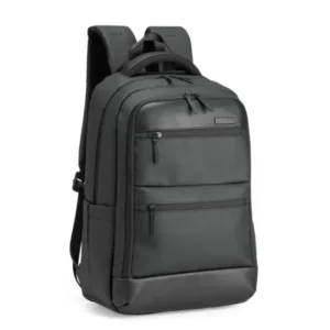 MOCHILA EM PU/POLYESTER - PREMIUM - 24L - PRETA