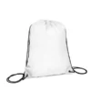 MOCHILA SACOLA EM NYLON 190D – BRANCA – 42X32CM