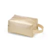 NECESSAIRE C/ ALÇA EM MATERIAL SINTÉTICO – CHAMPANHE