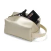 NECESSAIRE C/ ALÇA EM MATERIAL SINTÉTICO – CHAMPANHE
