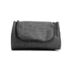 NECESSAIRE EM POLIESTER 300D COM GANCHO MELANGE CINZA