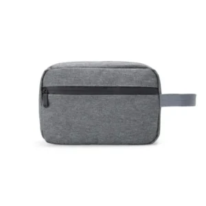 NECESSAIRE EM POLIESTER 300D - MELANGE CINZA