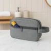 NECESSAIRE EM POLIESTER 300D – MELANGE CINZA