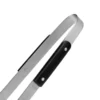 PEGADOR EM MADEIRA / INOX – PRETO – 33CM