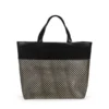 SACOLA EM PVC E MATERIAL SINTÉTICO – PREMIUM – PRETO/XADREZ