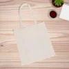 SACOLA / ECOBAG EM ALGODÃO RECICLADO – NATURAL – 38X42CM
