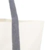 SACOLA EM ALGODÃO RECICLADO – BEGE NATURAL/MELANGE CINZA – 47,5X31CM