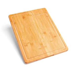 TÁBUA PARA CHURRASCO EM BAMBU PREMIUM - 40X30X2CM