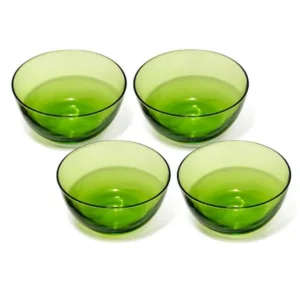 TIGELAS EM VIDRO VERDE - 4 PÇS - 0,35 L