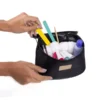 BOLSA DE COSMETICOS EM OXFORD/PVC – PRETO