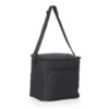 BOLSA TÉRMICA PRETA EM POLYESTER 600D/PEVA – 27X20X25CM