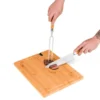 CONJ. PARA CHURRASCO PREMIUM EM BAMBU COM AMOLADOR – 4 PÇS