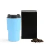 COPO TÉRMICO EM AÇO INOX – AZUL CLARO – 450 ML