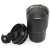 COPO TÉRMICO EM AÇO INOX – PRETO – 450 ML
