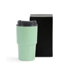 COPO TÉRMICO EM AÇO INOX - VERDE CLARO - 450 ML
