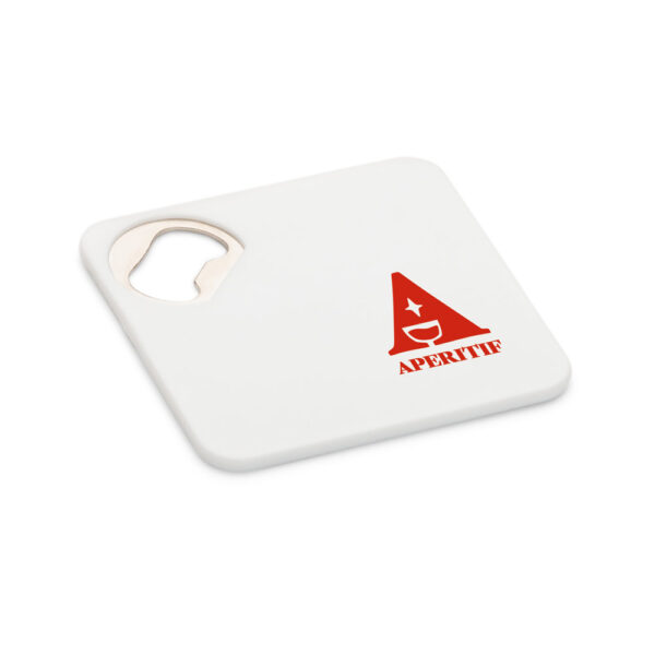 FUNFAYE. Porta copos em ABS com abridor de garrafas