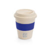 LATTE. Copo de viagem em fibra de bambu (60%) e PP (40%) com tampa (380 mL)