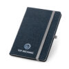 DENIM. Caderno A5 de capa dura em tecido tipo jeans com páginas pautadas