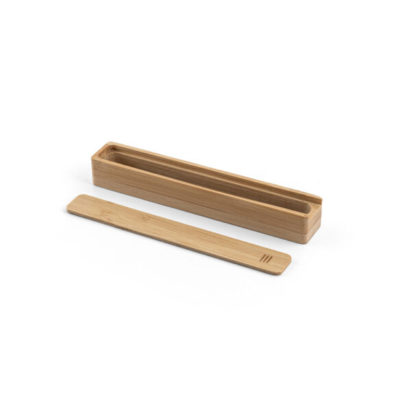 BAMBOX. Estojo em bambu natural para 1 caneta esferográfica