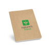 KOSTOVA. Caderno A5 de capa flexível em cartão kraft 100% reciclado, com páginas pautadas