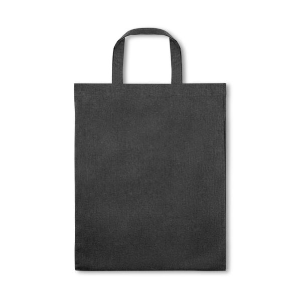 SIENA. Sacola dobrável em 50% algodão, 30% algodão reciclado e 20% poliéster reciclado (140 g/m²)
