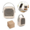PIYON. Caixa de som portátil com autonomia de 4h30 (500 mAh), em fibra de palha de trigo e ABS