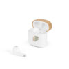 COBAIN. Fones de ouvido wireless com autonomia de 5h (300 mAh), em ABS 100% reciclado e bambu