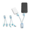 BERNERS. Cabo USB super-rápido 6 em 1 em PET 100% reciclado